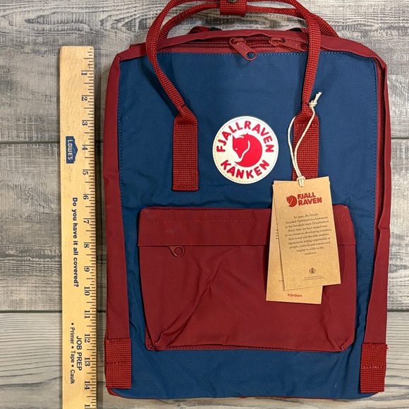 Fjallraven Kånken Classic Backpack - Deep Red and Navy NWT*see details - Picture 8 of 10
